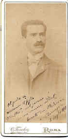 Foto del 5 luglio 1893, il neo laureato Matteo Bonomo