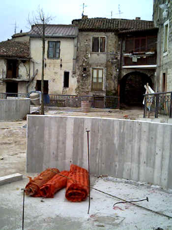 I lavori in Via delle Ceneri
