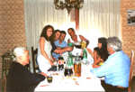Luciano Leo e sua moglie Claudia a casa di Pino Leo - estate 2001