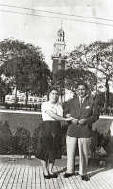 Giuseppina Olivieri e suo marito Antonio Leo a Buenos Aires - 1955