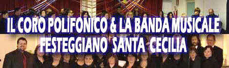 La festa di Santa Cecilia con il coro e la banda