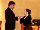 Il baritono Guerino Pelaccia e il mezzosoprano Fabiola Mastrogiacomo