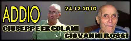 triste Natale per la scomparsa di Giuseppe Ercolani e Giovanni Rossi