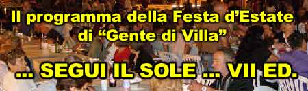 la festa estiva di Gente di Villa