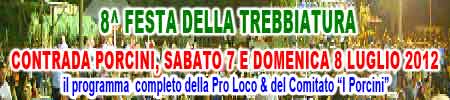 il programma della VIII Festa della Trebbiatura