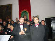 da sn.: Il Maestro Guido Iorio e l'organista Emanuele Igrandi