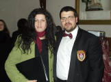 Alessandra Leo con il Maestro Guido Iorio, dopo l'applaudito concerto.