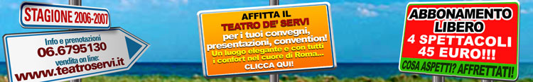 Affitta il teatro!!!