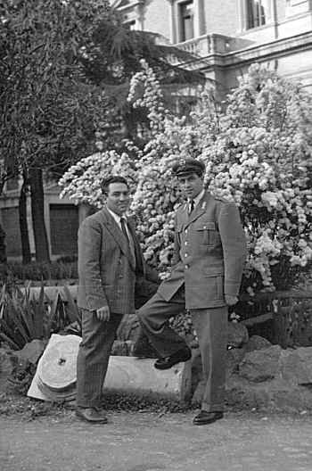 Iorio Gaetano e Primo Toppetta in divisa -1956 Ministero degli Interni - Roma