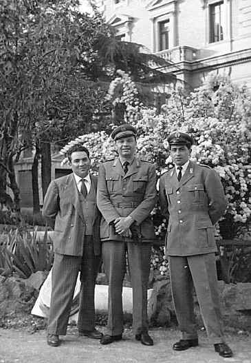da sn. Gaetano Iorio, Alfiero Tambucci, Primo Toppetta al Ministero degli Interni - 1956