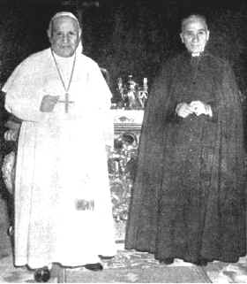 Papa Giovanni XXIII con Padre Augusto Lombardi