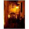 via della Portella by night