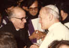 Don Alvaro con Papa Giovanni Paolo II