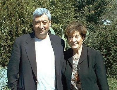 Ernesto con sua moglie Franca Colonia
