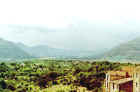 Panorama della valle dell'Amaseno dal Monumento ai Caduti